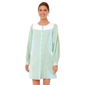 New Tuckernuck Pomander Place Elliot Sea Green Shirt Dress size Medium